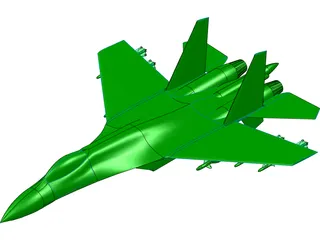 Sukhoi Su-27 Flanker 3D Model