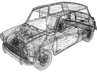 Austin Mini Cooper S (1965) 3D Model