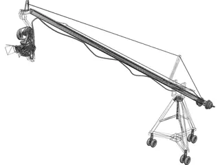 Camera on Crane 3D Model