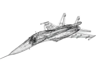 Sukhoi Su-34 Fullback 3D Model