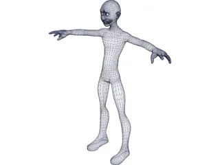 scp-173 free 3D model rigged