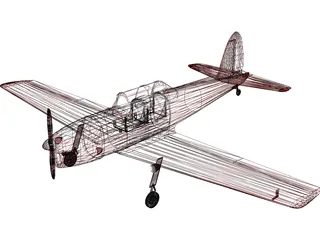 de Havilland Canada DHC-1 Chipmunk 3D Model