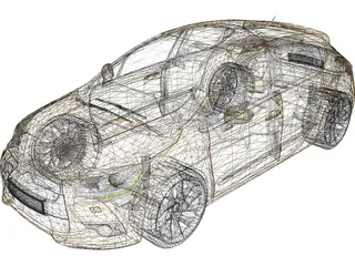 Citroen DS4 3D Model