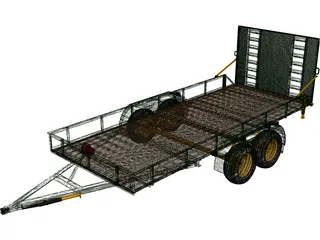 Utility Tailer 3D Model