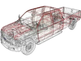Ford F-350 Pickup (2010) 3D Model