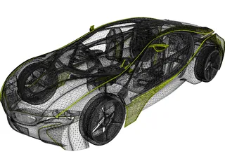BMW Vision EfficientDynamics Black Edition 3D Model