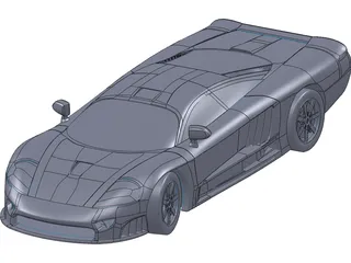 Supercar 3D Model