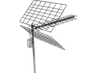 TV Antenna 3D Model