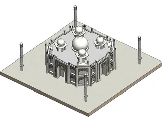 Taj Mahal 3D Model