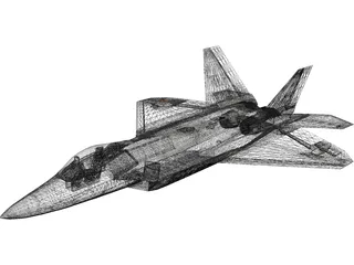 F-22 Raptor 3D Model