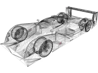 Bentley EXP Speed 8 (2002) 3D Model