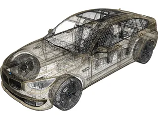 BMW 550i Gran Turismo (2010) 3D Model