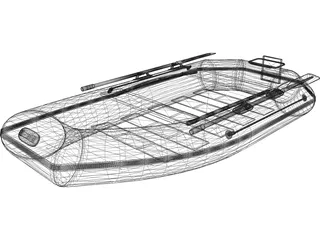 Inflatable Boat 3D Model