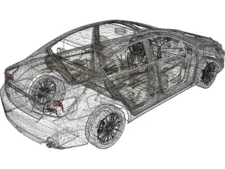 Subaru Impreza (2013) 3D Model