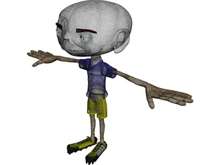 Cartoon Boy 3D Model