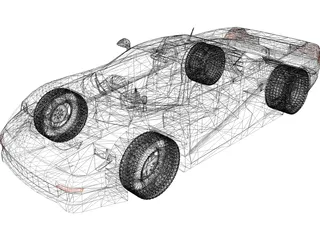 Mercedes-Benz C112 Concept 3D Model