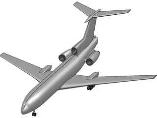 Tupolev Tu-154 3D Model