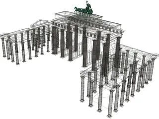 Brandenburg Gate Berlin 3D Model
