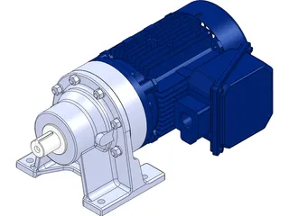 Electric Motor 1.5hp 3D Model