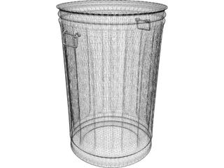 Garbage Can 3D Model