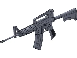 Colt M4A1 Carbine 3D Model