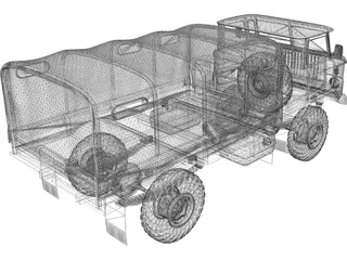 Gaz 66 3D Model