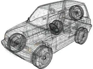 Suzuki Vitara 3-doors (1989) 3D Model