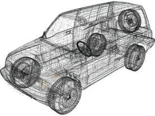 Suzuki Vitara 5-doors (1990) 3D Model