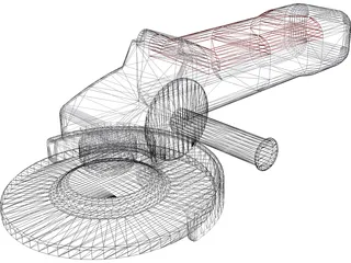 Angle Grinder 3D Model