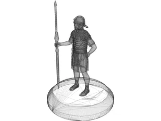 Roman Soldier Pilum Spear 3D Model