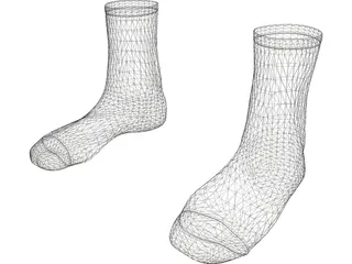 Socks 3D Model