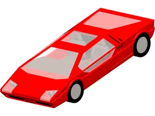 Maserati Boomerang 3D Model