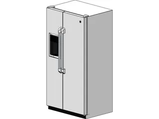 GE Refrigerator 3D Model