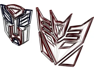 Transformers Logo 3D Model