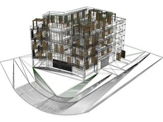 Apartment House 3D Model