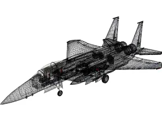 F-15 Aircraft 3D Model