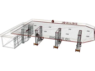 Gas Station 3D Model