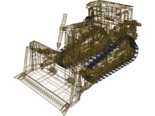 Caterpillar Bulldozer 3D Model