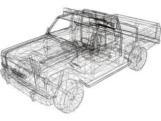 Ford Pickup (1980) 3D Model