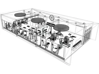 Fitness Equipment 3D Model
