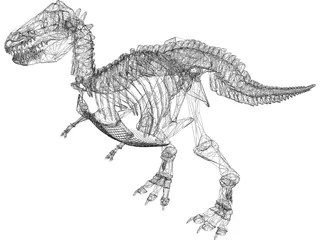 T-Rex Skeleton 3D Model