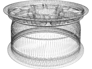 FSAE Wheel OZ 3D Model