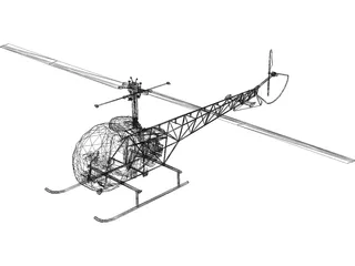 Bell 47 3D Model