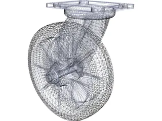 Caster Wheel 3D Model