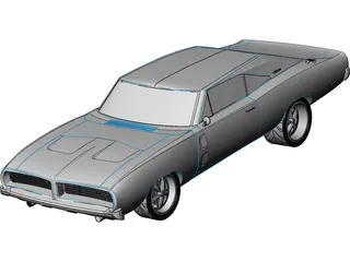 Dodge Charger RT (1968) 3D Model