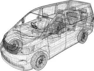 Toyota Alphard (2002) 3D Model