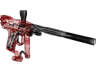 Paintball Gun 3D Model