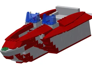 Lego Yacht 3D Model