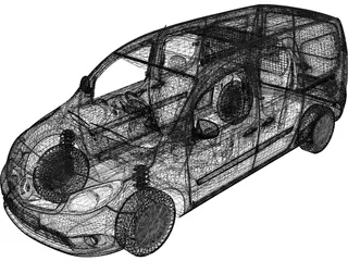 Mercedes-Benz Citan Dualiner 109 CDI (2012) 3D Model