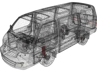 Toyota HiAce (2004) 3D Model